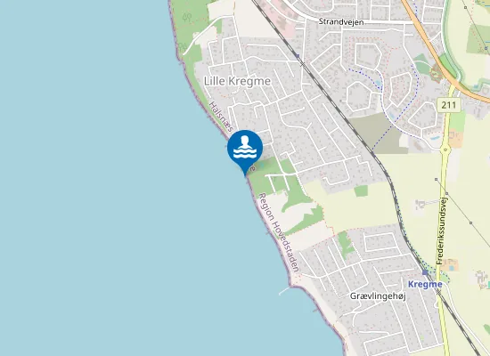 Map of LILLE KREGME, GÆRDESANGERVEJ