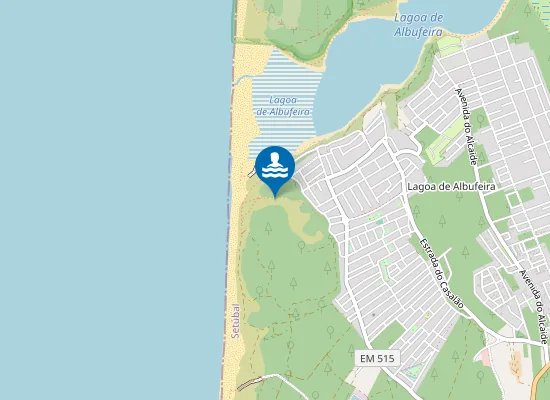 Map of Lagoa de Albufeira
