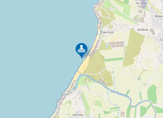Map of Praia da Foz do Sizandro