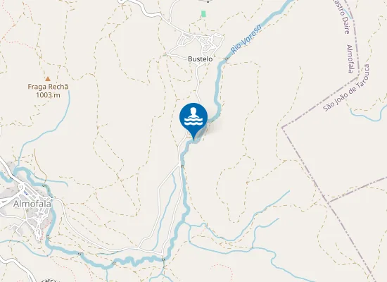 Map of Praia Fluvial do Varosa