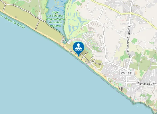 Map of Praia dos Salgados