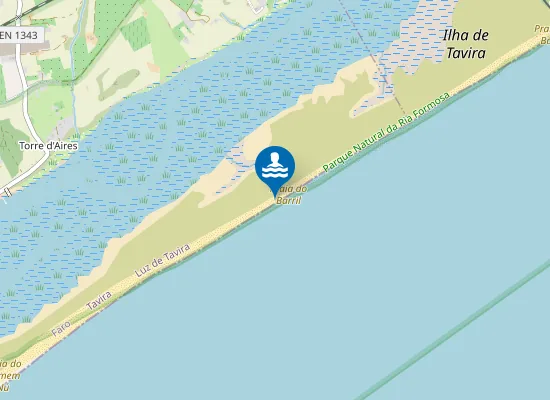 Map of Praia do Barril