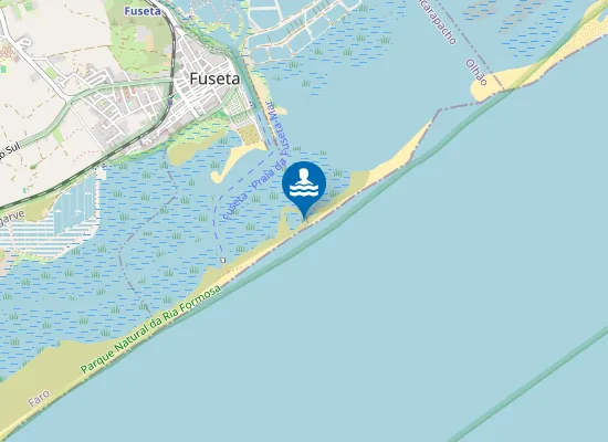 Map of Praia da Fuseta-Mar