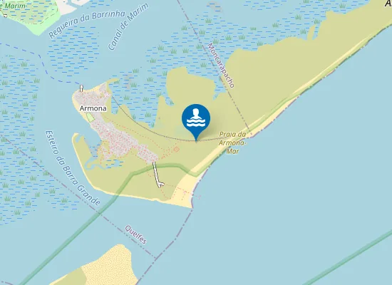 Map of Praia da Armona-Mar