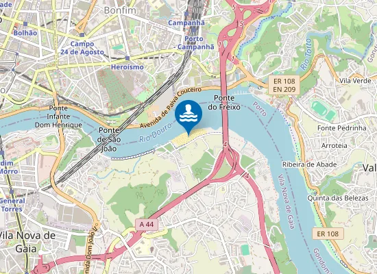 Map of Praia Fluvial do Areinho