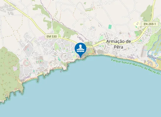 Map of Praia dos Beijinhos