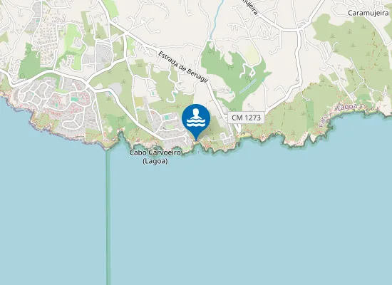 Map of Praia do Carvalho