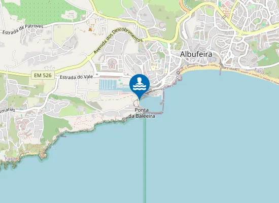 Map of Praia da Baleeira