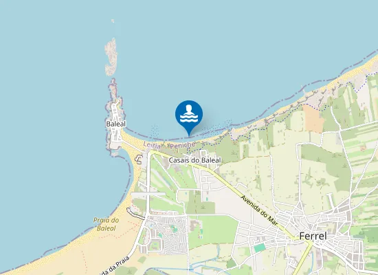 Map of Praia do Lagido