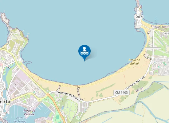 Map of Praia do Baleal