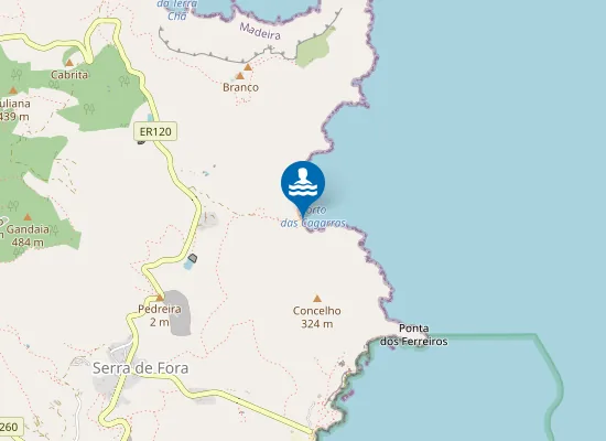 Map of Calhau da Serra de Dentro