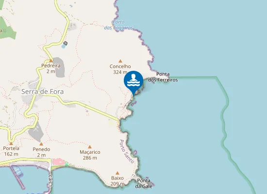 Map of Praia do Gastão