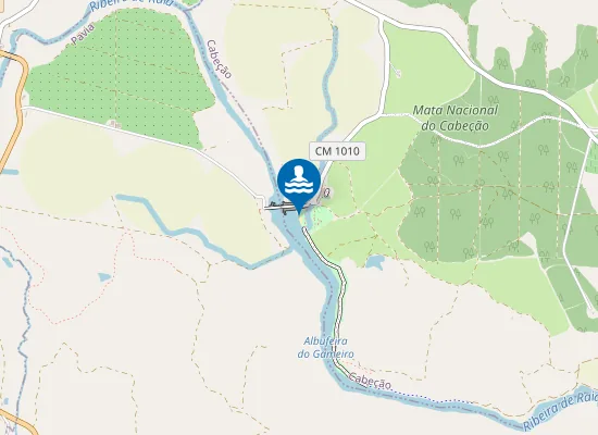 Map of Praia Fluvial do Gameiro