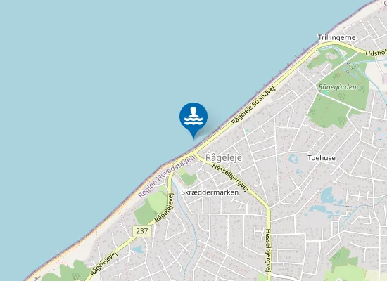 Map of RÅGELEJE STRAND