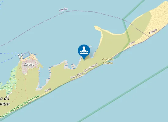 Map of Praia da Culatra