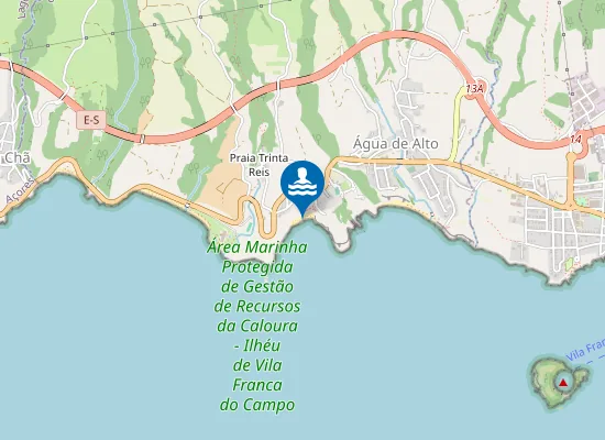 Map of Praia da Pedreira