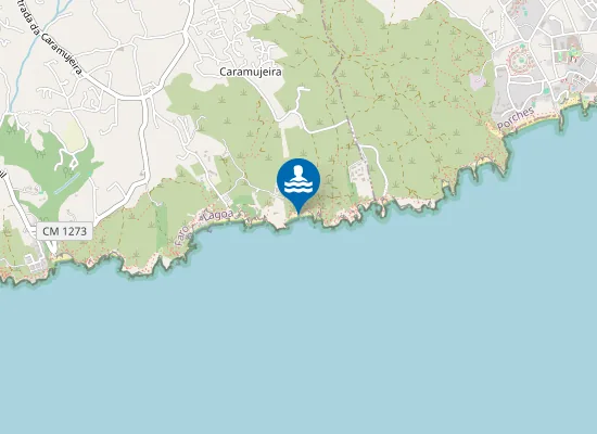Map of Praia da Malhada do Baraço