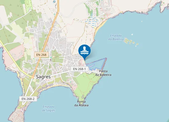 Map of Praia da Baleeira