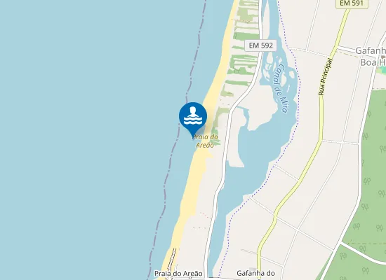 Map of Praia do Areão