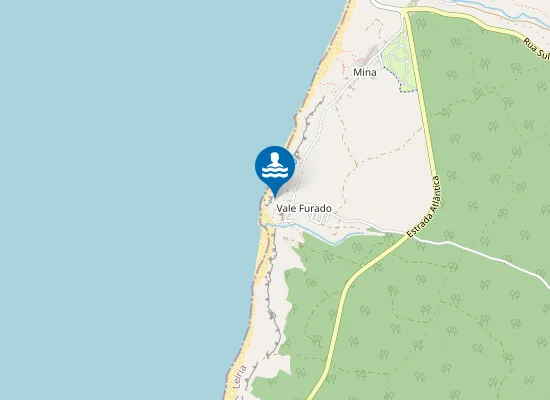 Map of Praia de Vale Furado