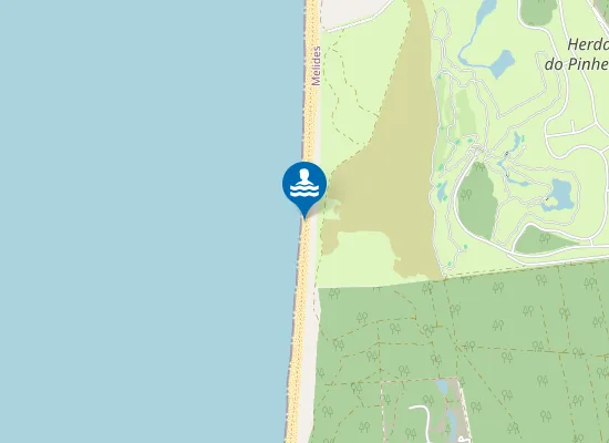 Map of Praia do Pinheirinho