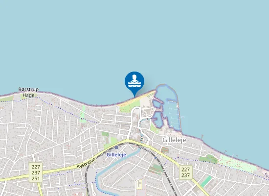 Map of GILLELEJE VEST