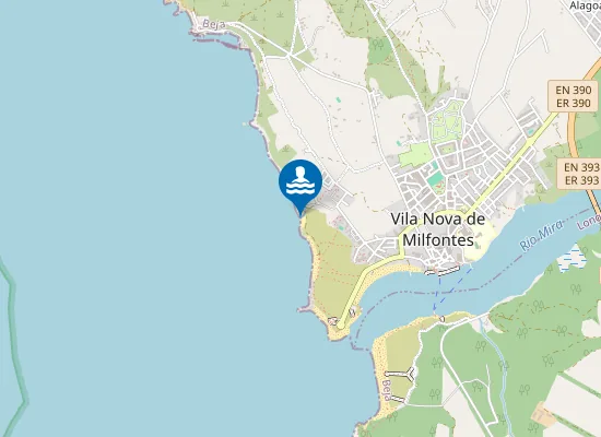 Map of Praia da Bica da Areia