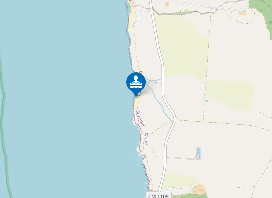Map of Praia dos Canudos