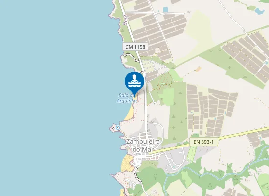 Map of Praia da Pedra da Bica