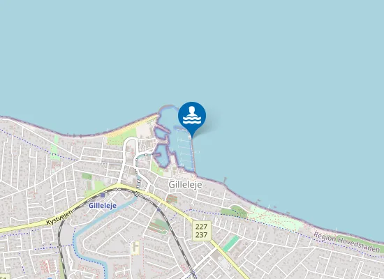 Map of ØSTMOLEN GILLELEJE HAVN