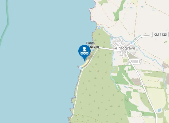 Map of Praia do Almograve Sul