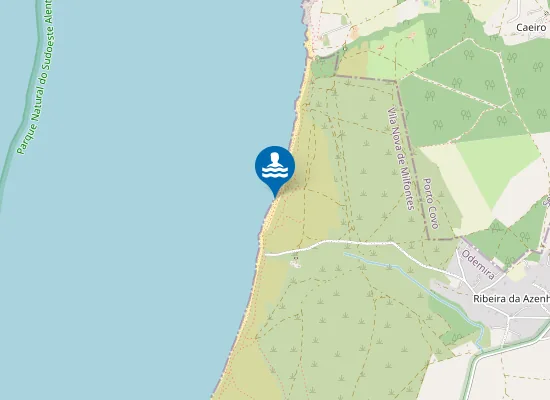 Map of Praia dos Aivados