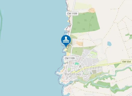 Map of Praia da Cerca Nova