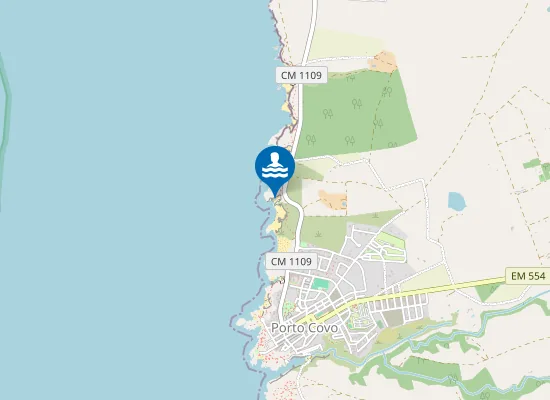 Map of Praia naturista do Salto