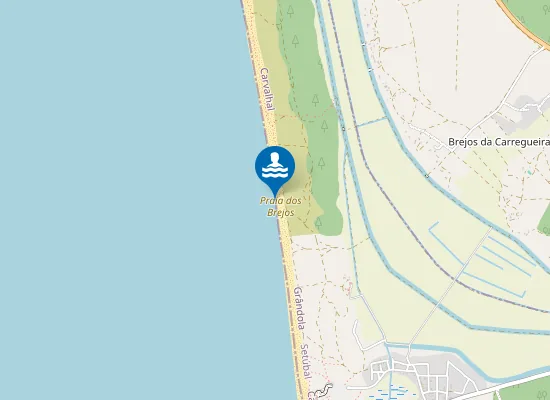 Map of Praia dos Brejos