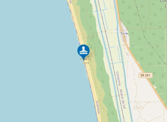 Map of Praia da Torre