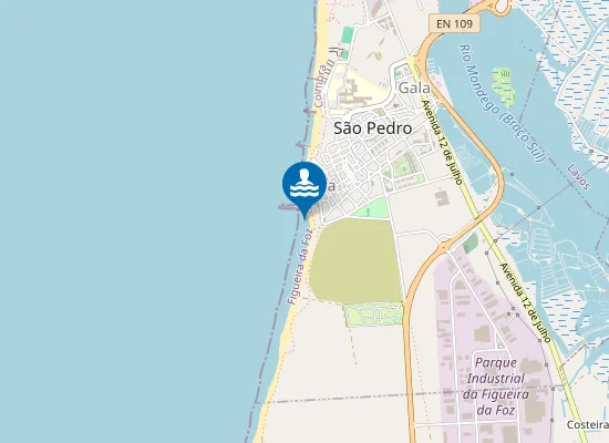Map of Praia da Cova-Gala