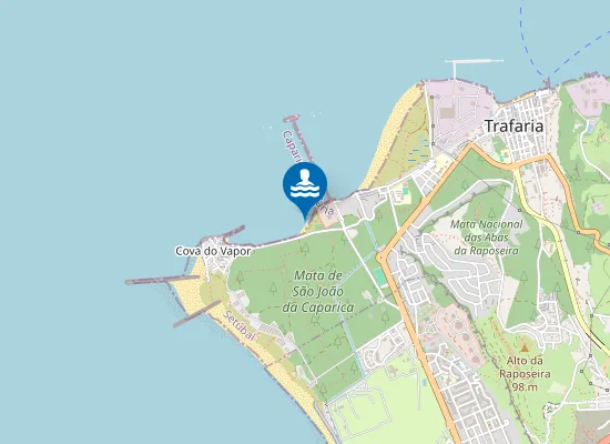 Map of Praia do Bico da Calha