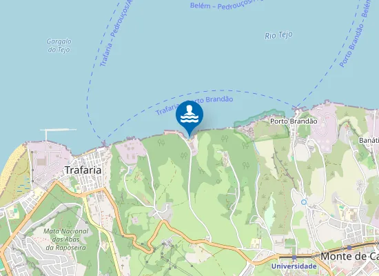 Map of Praia do Portinho da Costa
