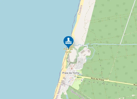 Map of Praia da Tocha