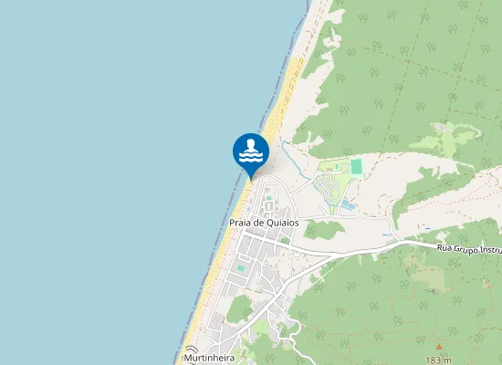Map of Praia de Quiaios