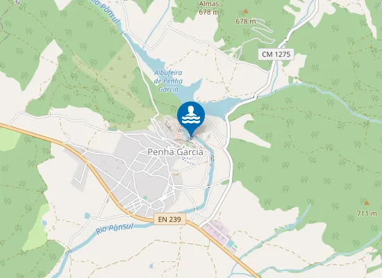 Map of Piscina Natural de Penha Garcia