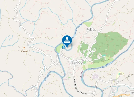 Map of Praia Fluvial do Ourondo