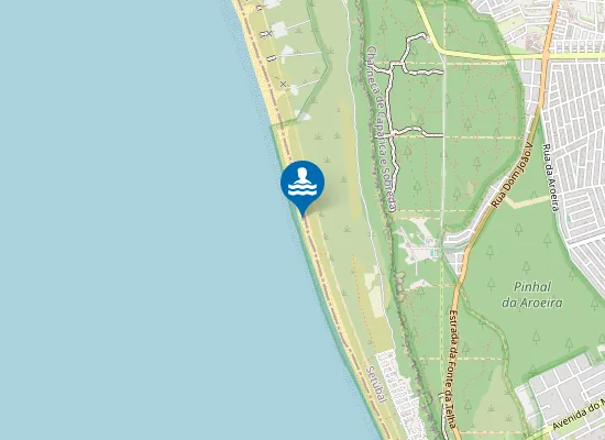 Map of Praia da Bela Vista (parte naturista)