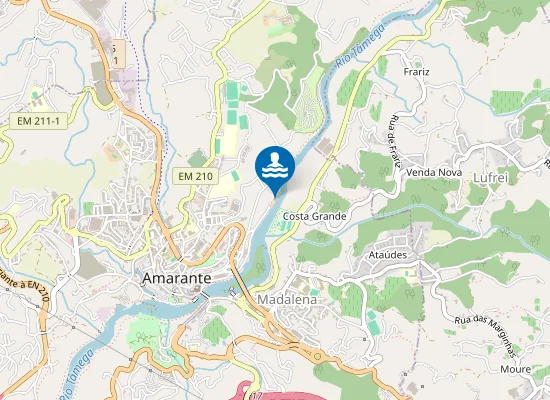 Map of Praia Fluvial Aurora
