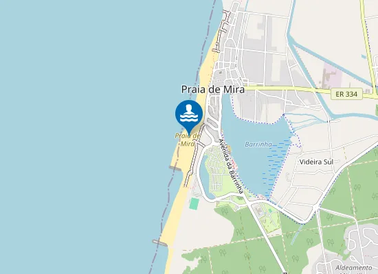 Map of Praia de Mira