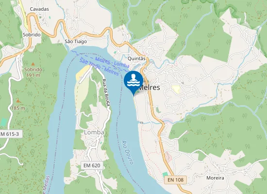 Map of Praia de Melres