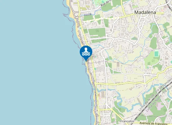 Map of Praia dos Tesos