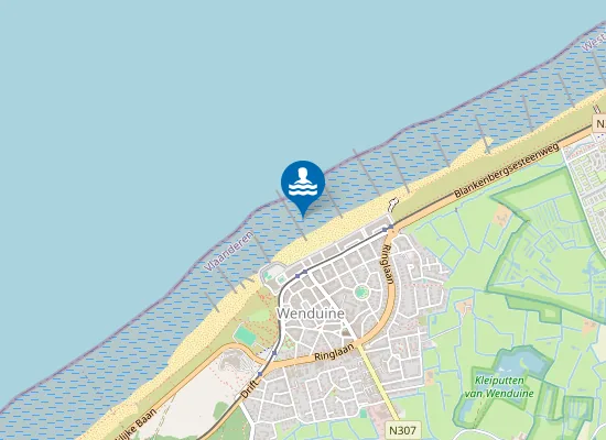 Map of De Haan Wenduine