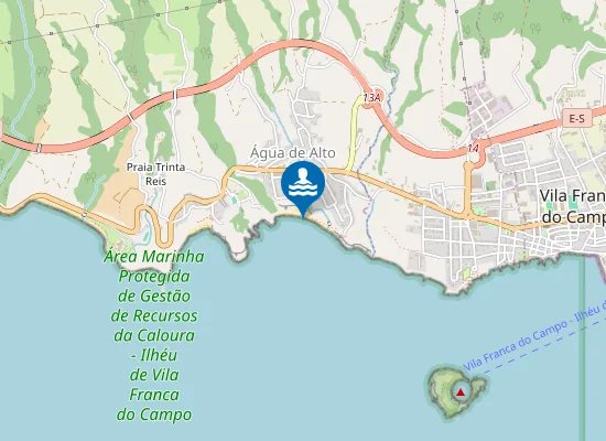 Map of Praia do Degredo